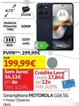 Auchan smartphone motorola g56 5g promoção