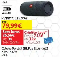 Auchan Coluna Portátil JBL Flip Essential 2 promoção