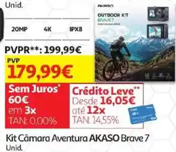 Auchan Kit câmara aventura akaso brave 7 promoção