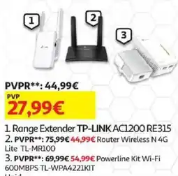 Auchan Range Extender TP-LINK AC1200 RE315 promoção