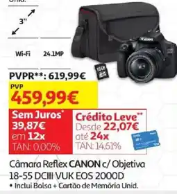 Auchan Câmara Reflex Canon c/ Objetiva promoção