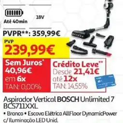 Auchan Aspirador vertical bosch unlimited 7 bcs711xxl promoção