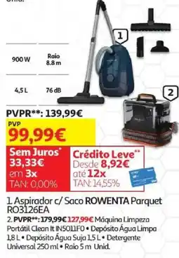 Auchan Aspirador c/ Saco ROWENTA Parquet promoção