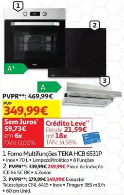 Auchan Forno Multifunções TEKA HCB 6531P promoção