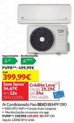 Auchan ar condicionado fixo beko behpp 090 promoção