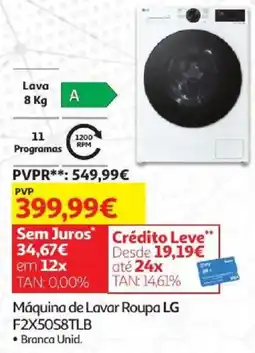 Auchan Máquina de lavar roupa lg promoção