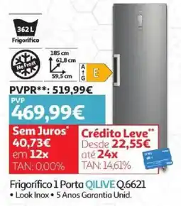 Auchan Frigorífico 1 Porta QILIVE Q.6621 promoção