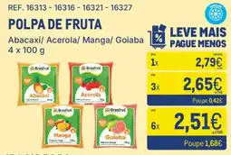 Makro Polpa de fruta brasfrut promoção