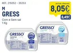 Makro Gresso manteiga com sal promoção