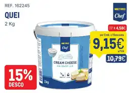 Makro Metro chef cream cheese promoção