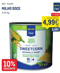 Makro Metro chef milho doce promoção