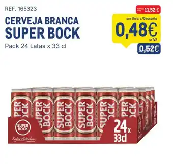 Makro Cerveja branca super bock promoção