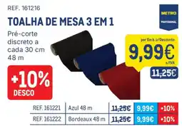 Makro toalha de mesa 3 em 1 metro professional promoção