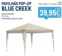 Makro pavilhão pop-up blue creek promoção