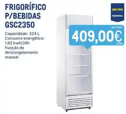 Makro Frigorífico p/ bebidas gsc2350 promoção