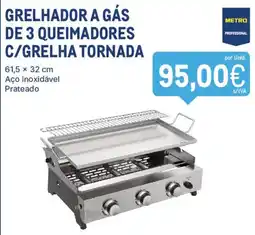Makro Grelhador a gás metro professional promoção
