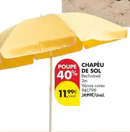 Pingo Doce Chapéu de sol promoção