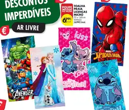 Pingo Doce Toalha praia licenças micro promoção
