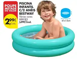 Pingo Doce Piscina infantil c/2 anéis bestway promoção