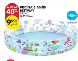Pingo Doce Piscina 3 anéis bestway promoção