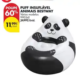 Pingo Doce Puff insuflável animais bestway vários modelos promoção
