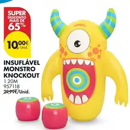 Pingo Doce Insuflável monstro knockout promoção