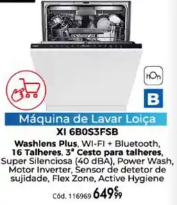 Conforama Máquina de Lavar Loiça XI 6B0S3FSB promoção