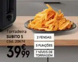 Conforama Torradeira SUBITO 5 promoção