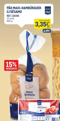 Makro Pão maxi-hamburguer c/sésamo promoção