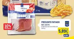 Makro Presunto fatiado promoção