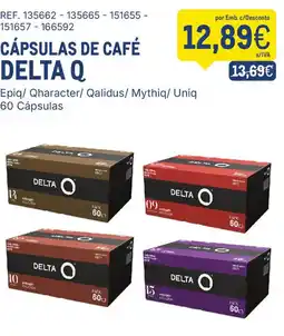 Makro cápsulas de café delta q promoção