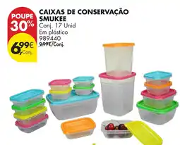 Pingo Doce Caixas de conservação smukee promoção