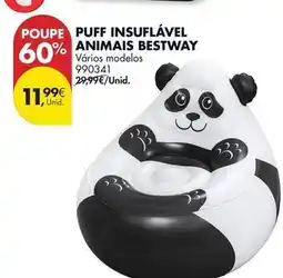 Pingo Doce Bestway - puff insufflável animais promoção