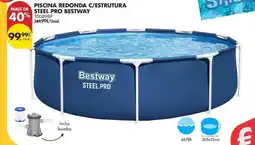 Pingo Doce Bestway - piscina redonda c/estrutura steel pro promoção