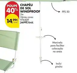 Pingo Doce Sol - chapeu de windproof promoção