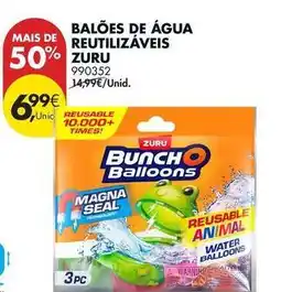 Pingo Doce Zuru - balões de água reutilizáveis promoção