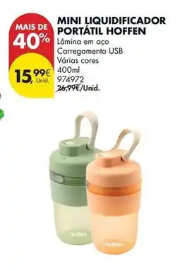 Pingo Doce Mini - liquidificador portatil promoção