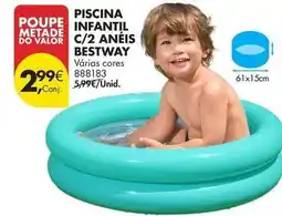 Pingo Doce Bestway - piscina infantil c/2 añeis promoção