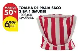 Pingo Doce Smukee - toalha de praia saco 2 em 1 promoção