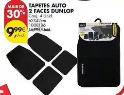 Pingo Doce Dunlop - tapetes auto 2 faces promoção