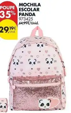 Pingo Doce Panda - mochila escolar promoção