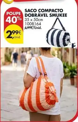 Pingo Doce Smukee - saco compacto dobrável promoção