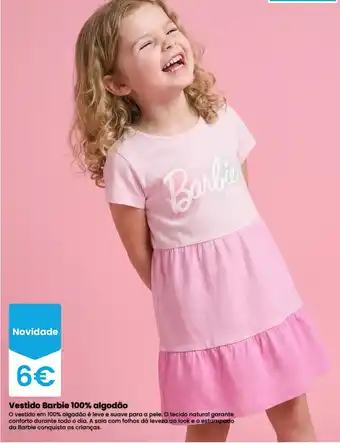 Vestido Barbie 100% algodão