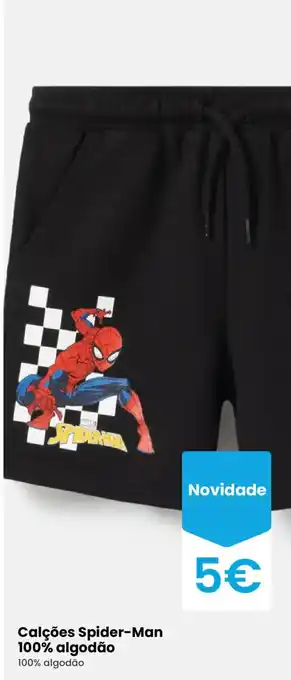 Calções Spider-Man 100% algodão