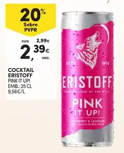Continente Cocktail eristoff pink it up! promoção