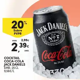 Continente Cocktail coca-cola jack daniels promoção
