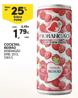 Continente Cocktail beirão morangão promoção