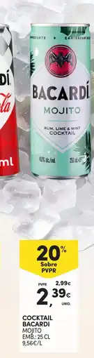 Continente Bacardi mojito promoção