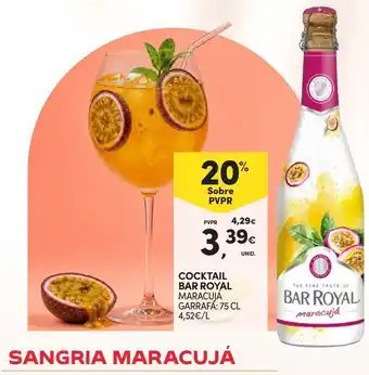 Continente Cocktail Bar Royal promoção