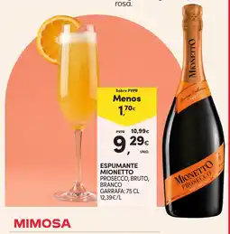 Continente Espumante mionetto promoção